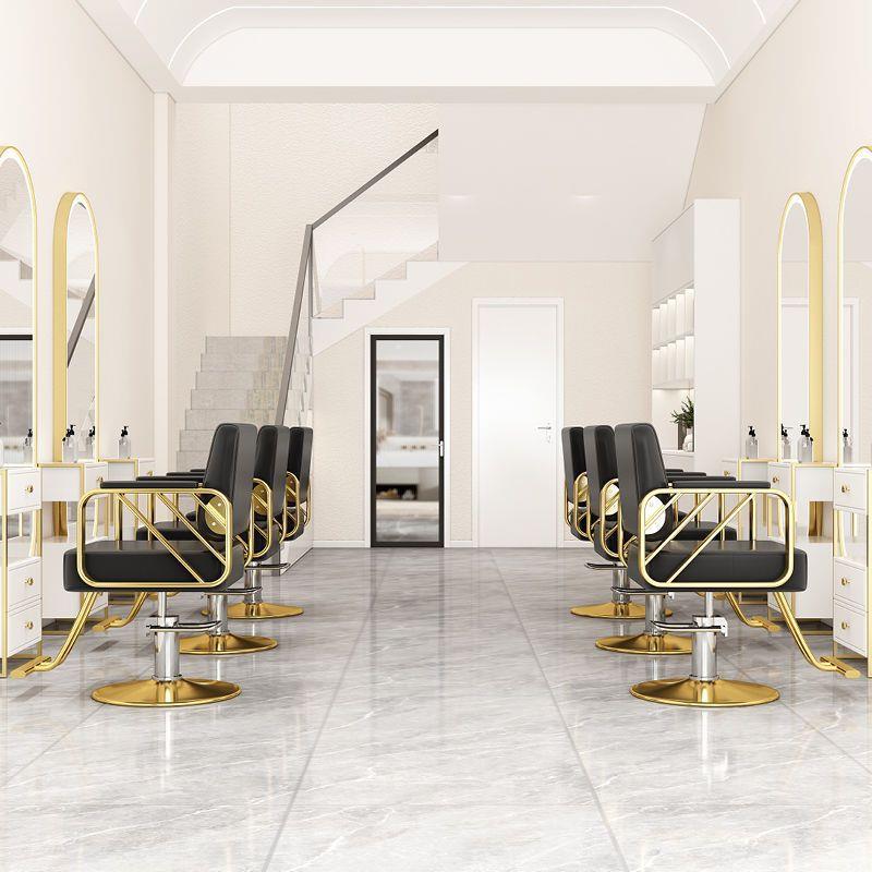 皮质美发椅理廊发店升降旋理转椅子发01247廊用简约皮质发椅发理