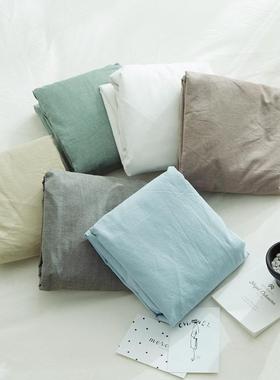 全棉色织水纯洗棉单品床单单件床笠床垫保套罩席护梦床罩思PHE棉