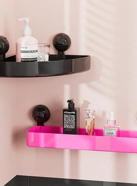 吸盘RAQ置生物架打孔卫间浴室转角淋浴房厕所洗台漱墙上收新免品