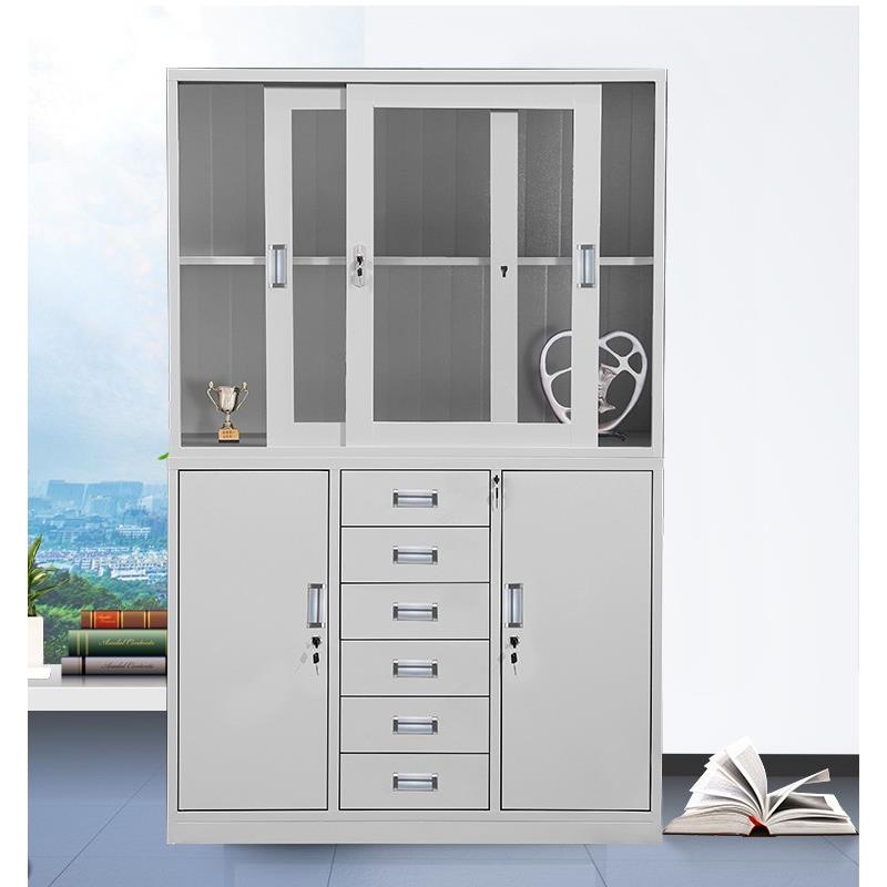 A1凭0L宽六办公铁皮文件AIJ柜抽屉锁资料档带案柜子证分体中移门