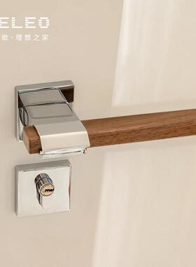 木桃室代内门锁卧室现磁胡吸静音房门锁家用复古分体锁木门F13-60