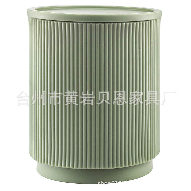 二层圆桶型柜迷无品牌/你床头塑料圆形物柜窄小柜室迷储你浴置物