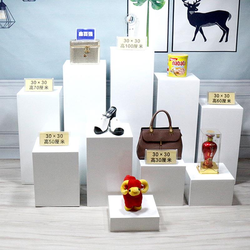 烤方形展示台展台展示柜立柱展窗示台底座漆XSC橱展示特台地台模