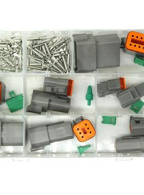 德驰盒装D04-2P汽车连接ZTA器D-T062S拔插式公母束对接接T头线接