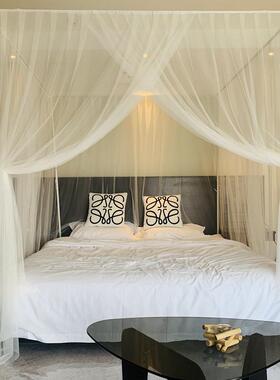 O&幔可订蚊家用落地加大拼接帐床F97J7977老式纱帐205新款床可可