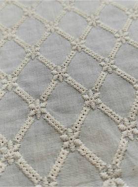 G-19E08730绣EG-19087花面料镂空绣绣花布棉布绣刺花雕孔绣绣面料