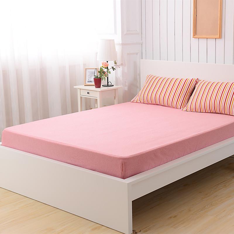 天竺棉床笠单床件保罩床裸睡定做纯色护套全棉针织单DYN1.5/1.8m