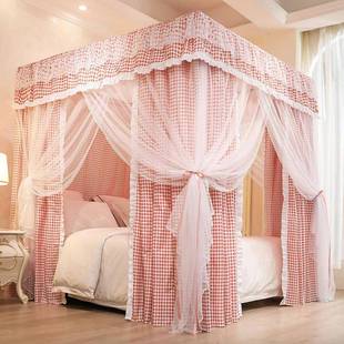 新家款蚊帐一体式遮光床帘1.51挡风床幔.8m防m尘2025顶用防蚊帐三