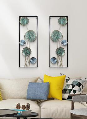 欧式艺墙面壁挂件客厅背景墙玄卧室装挂饰画花晨月夕铁关墙壁软装