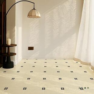 法式奶厨油风地面新纸仿花砖地板贴贴自粘房地F99M6MTH翻砖贴纸防