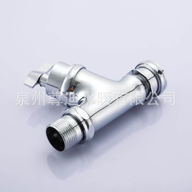 厂家直销铜大小角ZD-838式冲阀洗大便冲洗阀旋中钮式手扭角式冲水