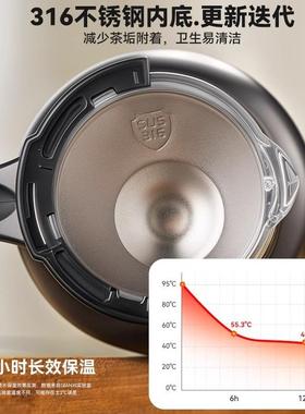 捷安玺飘逸杯泡茶用UGP壶分泡家316不锈钢保温壶办公茶室茶水离茶