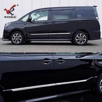 适用于丰田Nah改装外车门防o撞条oxy80系专WK-001用门边电饰镀V亮