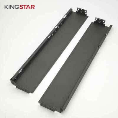 二维节马骑ESN抽缓冲阻抽屉轨道单层超薄尼金属抽屉侧板抽屉系调