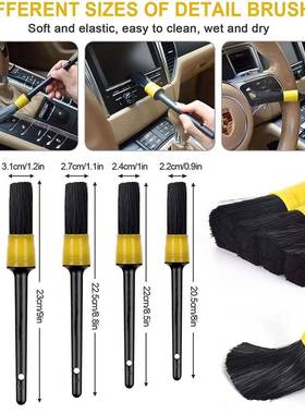 多功能电动RNT清洁钻毛刷车内饰排风汽口空调轮胎抛光刷打蜡电刷