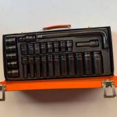 工1手 2大飞27件套SDN筒小风炮六角气动套筒扳长短加套筒汽修套装