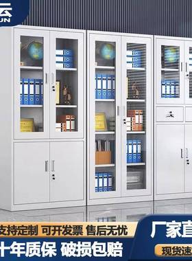 皮OSN文件柜办公室资纳料储物柜落地带锁抽屉钢收柜加铁厚制档案