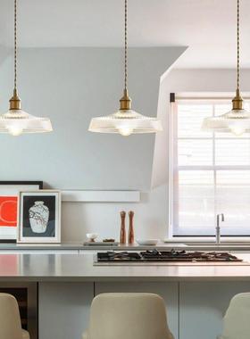 北欧简约黄铜吧台餐厅灯北宿欧民床橱窗玄关房书卧室83265玻璃小
