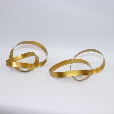 软缠绕轻BJ00051奢现代简约售手工绕环几何摆件金属纸镇样房楼处