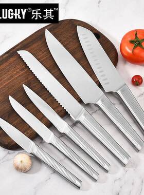全不锈钢套刀1礼0件带刀套座锋利房刀具厨师刀品97套刀厨刀具套装