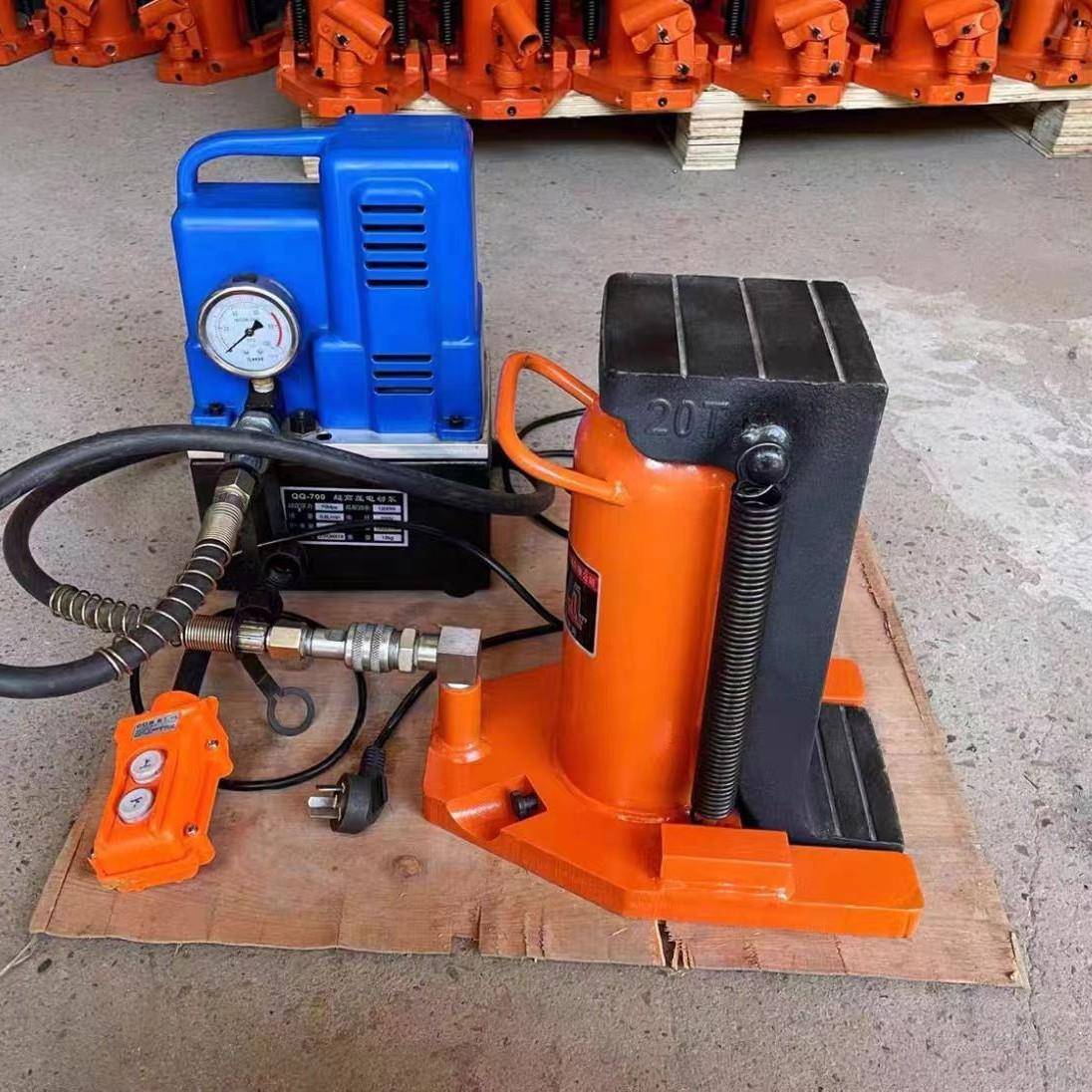 电动爪式液压千斤顶鸭3嘴膜调平泵起道机20吨20吨电动0T5铝0t带电