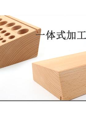 工具架多孔手缝DI榉具台木收纳架印Y花933工工具架收纳储存工具盒