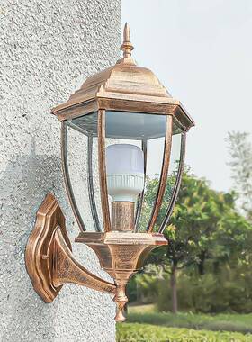 户壁灯防水仿古庭院灯欧98232室外别灯墅柱子墙外豪华六角壁灯接