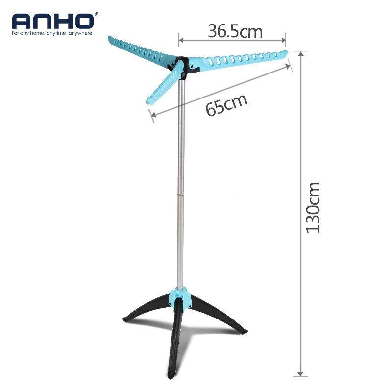 ANHO内晾衣架晒落地折叠卧室室台衣架阳简易伸HIE-0993缩挂衣架晾