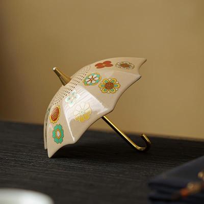 创意雨伞泡网茶漏陶瓷茶滤茶叶分离过滤滤茶XRR器茶器桌面神茶台