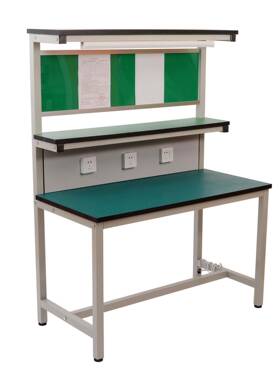 XM-方管流线验操水作台实方管工桌无尘车间钳工桌电子检修防静电