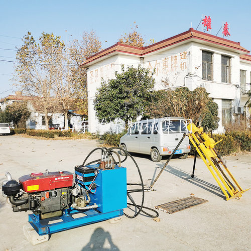 过马路穿孔全液压钻孔机液压水钻管路铺设非开挖小型打孔设备