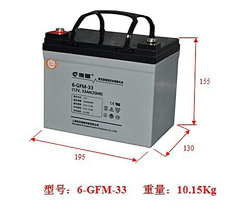 6-GFM-33复华POWERSON蓄电池12v33ah铅酸免维护直流屏UPS应急电源