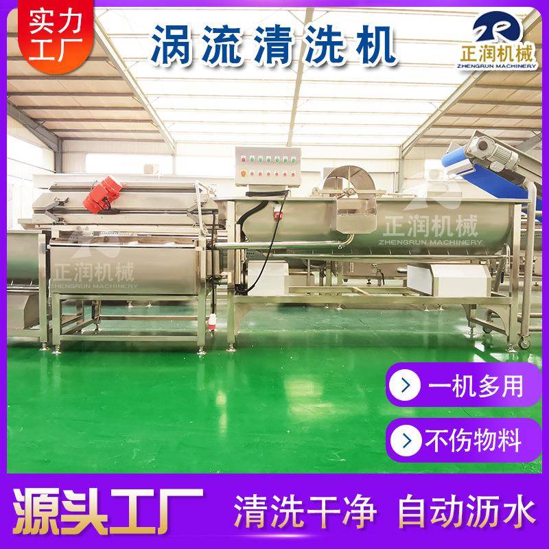 新款高丽菜清洗机不锈钢凤尾菇涡流清洗设备大型花椰菜清洗机