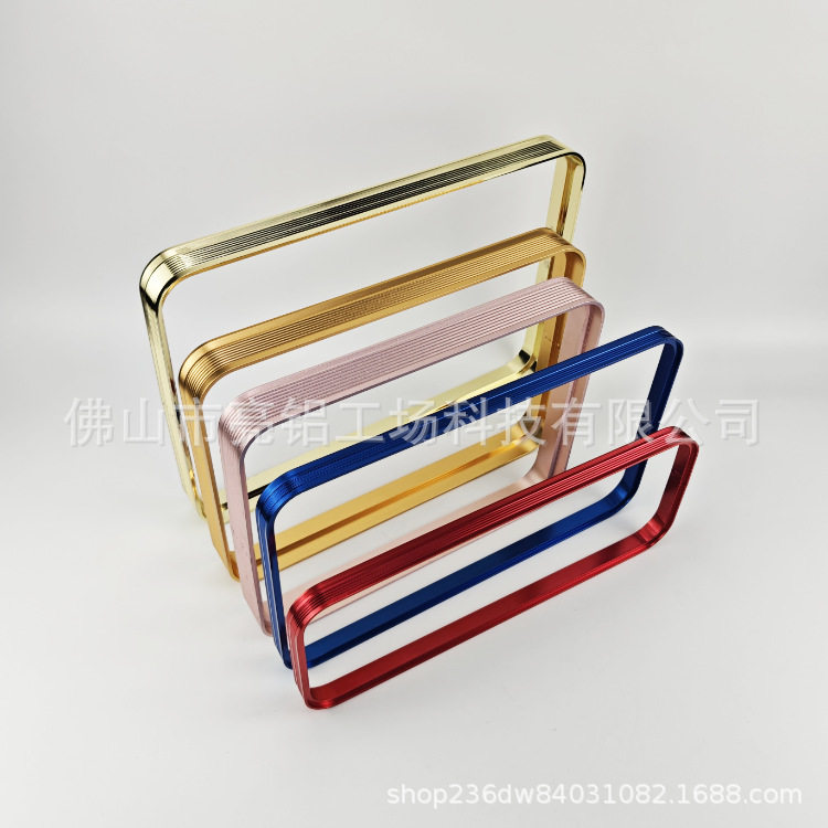 铝型材边框cnc加工折弯显示屏铝拉弯包边壳大尺寸铝制品折弯