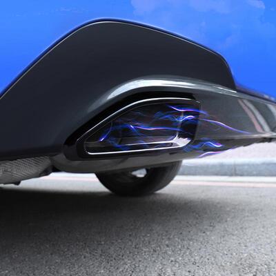 适用于20-22款宝马新3系黑色尾喉320325li排气四出排气G28G20改装