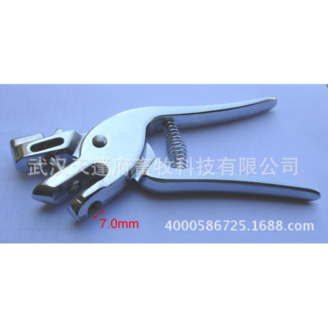 标不记工具猪用耳孔钳打钳锈孔MLZ钢耳孔钳