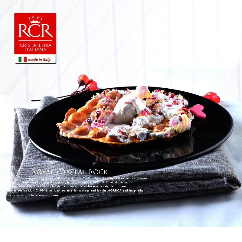 意大利RCR欧大式创意排菜盘子西餐平盘餐具碟子盘牛567圆形盘子餐