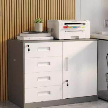 简桌约办公保柜柜文件OZM柜矮柜铁皮文件柜密码锁险柜家用下抽屉