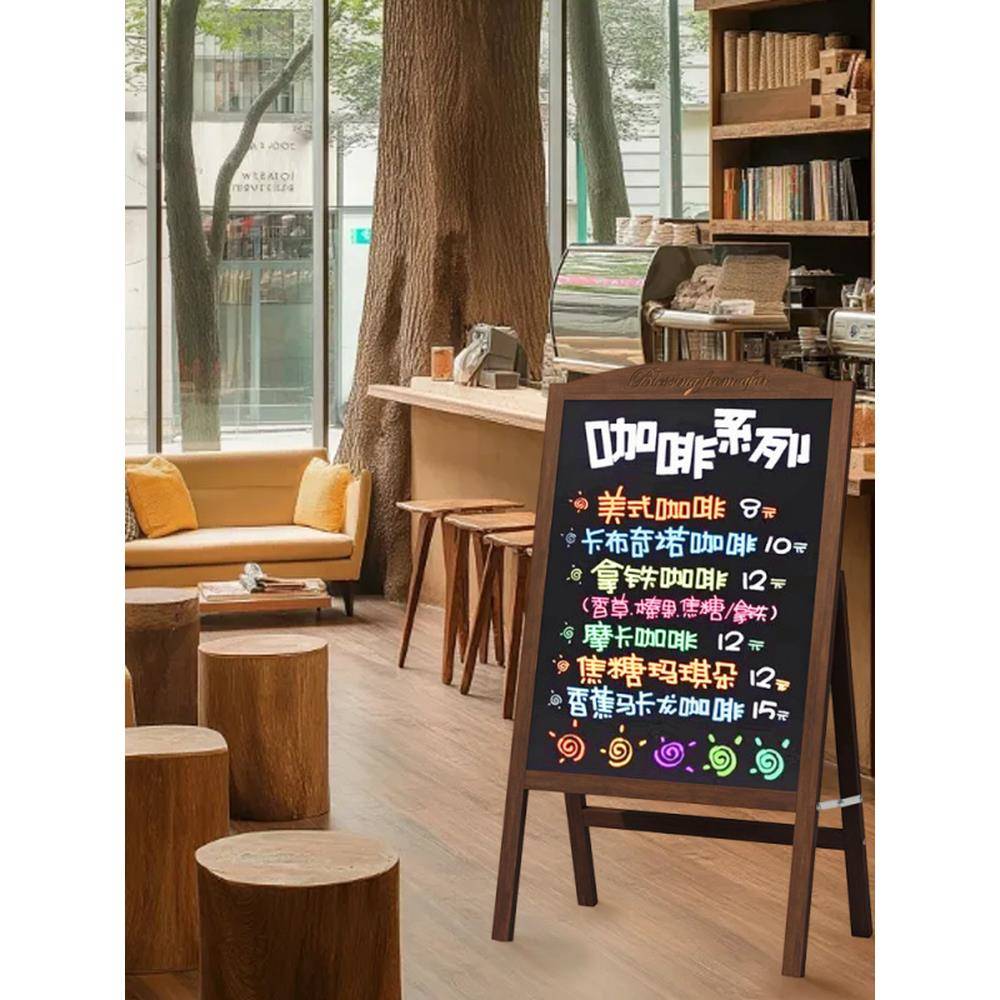 门黑板牌广告小黑板店铺用广告商板展示牌无品牌/用口发光