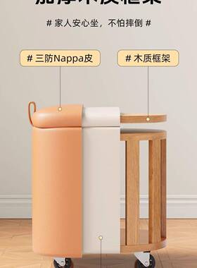 化妆可储万物凳EFO梳妆台凳凳子女生卧室奶油风旋转向轮美甲椅方