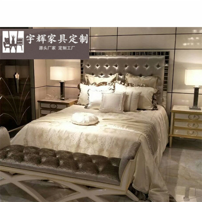 粤具惠后现代1.8米实木双人床