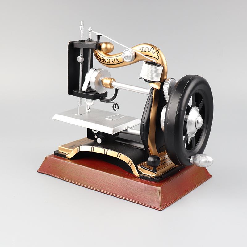 复拍古式服缝纫机模型7080年代怀旧装店橱窗柜收藏KRS摆件摄影道