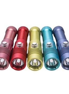 0强光200流明SSTsst40潜4潜水手电筒210700防水15潜0米赶海水下打