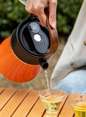 1200ml大容量3焖水茶锈壶16不钢真VWH空智能显温保温壶茶分离泡茶