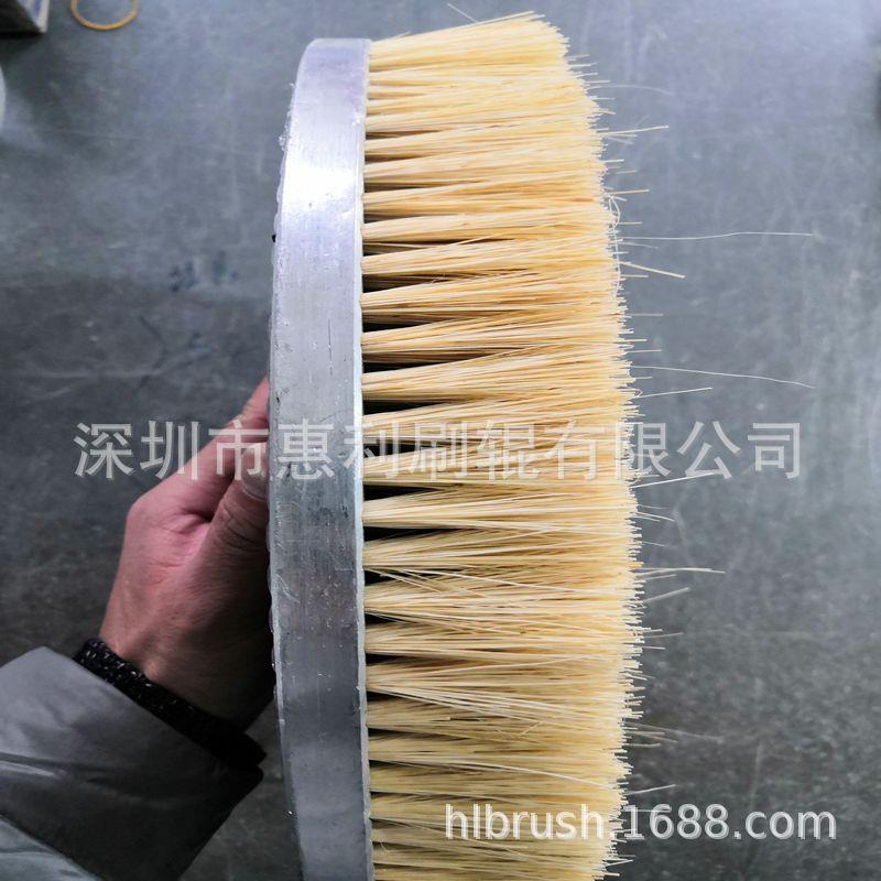 东毛刷广销售惠利-215半导厂体硅片抛光磨料丝圆盘毛毛刷铝合金剑