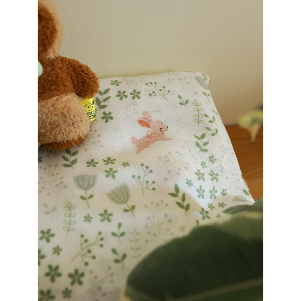 四件套床品小层清新茶花双抹碎花7双色可爱花新款90吖0JI纱布