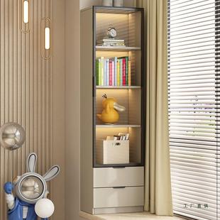 实物木飘窗柜阳台容量物储640柜卧室大书柜置柜防尘杂物柜窗台抽