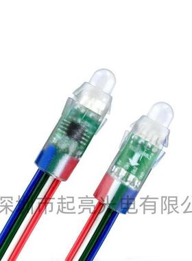 L工厂直销ED灌胶防水12mm全彩外灯圣露字诞树穿孔灯招ZGU牌发光19