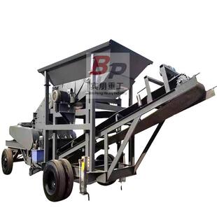 现陶瓷玻璃移动式破碎机重晶石页岩碎石车小型鹅货卵石制锤MWM砂