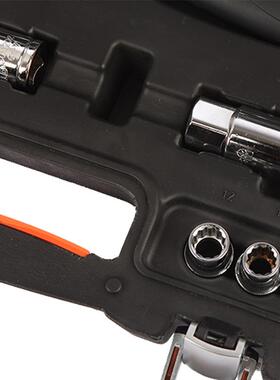 钢盾S010026列6件套12.5mm系公2制12角手套筒扳套装EAR棘轮扳手组